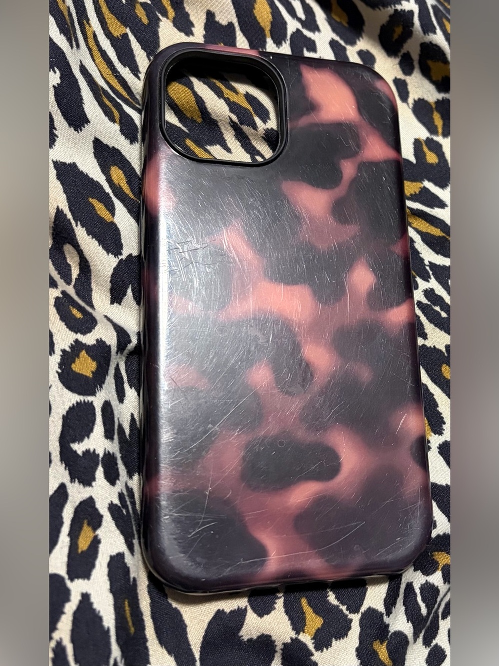 Amzfield Magnetic for iPhone 15 Case Tortoise Shell Leopard Amber Case